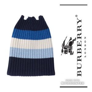 Burberry💙Rubbed Open Top Cashmere Color Block